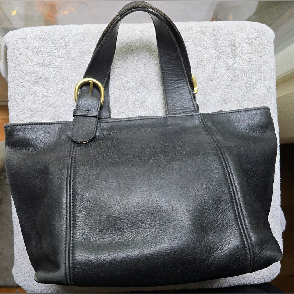 Authentic VTG Coach Soho Black Waverly 4133 Small Tote Handbag